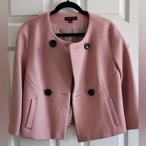 Ann Taylor Petite Blush Pink Women's Blazer & Skirt Suit Set